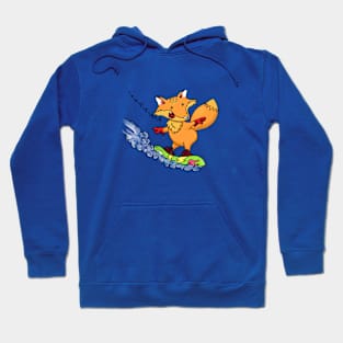 very scared fox Hoodie